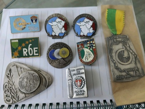 Vintage cycling badges 1970s - vintage,