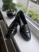 Russell & Bromley Black Croc