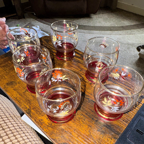 Set clear glass tumblers - clear,