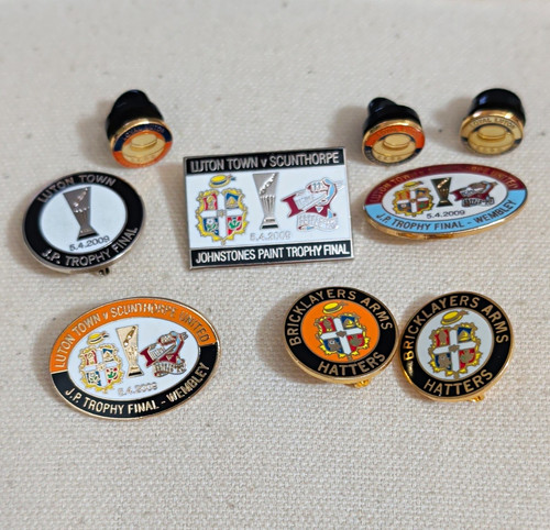 Luton town football - town, enamel