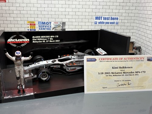Signed minichamps f1 - 1:18, *signed*