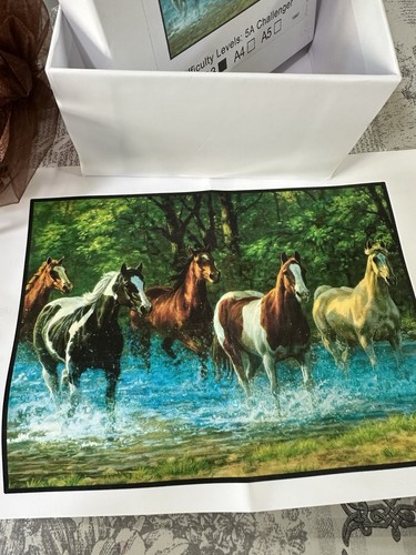 Beautiful wooden puzzle horses - wooden,