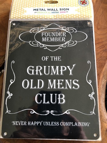 Grumpy old men tin metal - old, men-