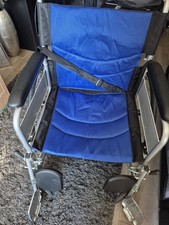 Blue Foldable Self PROPELLED Lightweight Wheelchair