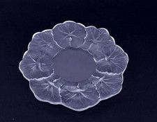 LALiQUE FRANCE CRYSTAL HONFLEUR 5.75" ART GLASS SAUCER PLATE