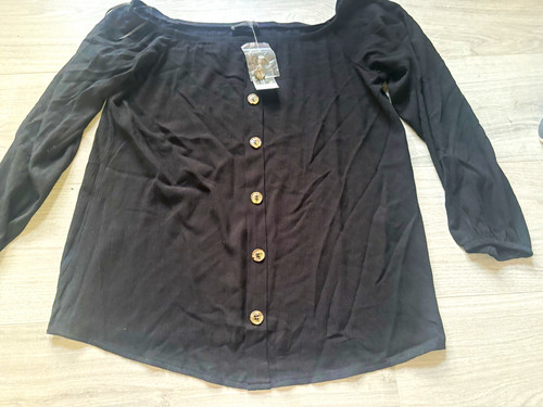 Select black solid long sleeve - select,