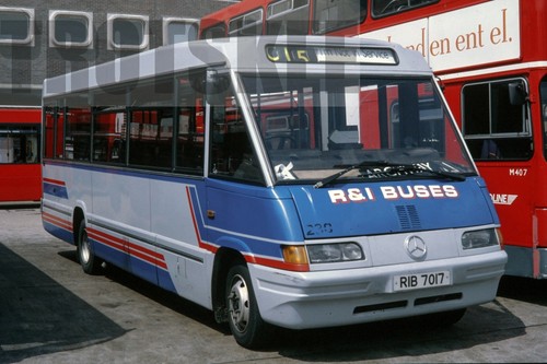 35mm colour slide - 35mm, buses