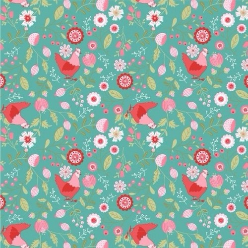 Fat quarter poppie - poppie, cotton