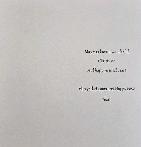 Christmas card inserts - christmas, to