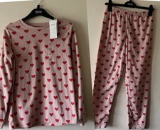 M&S Girls Pyjamas Pink Heart