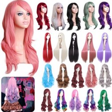 Wig Women Short Long Straight Curly Wavy Wig Fancy Dress Cosplay Full Wigs Party