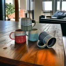 Set of 4 Reactive Glaze Creme