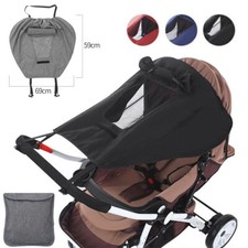 Baby Stroller Sun Shade Canopy For Pushchair Pram Buggy Hood Parasol Cover