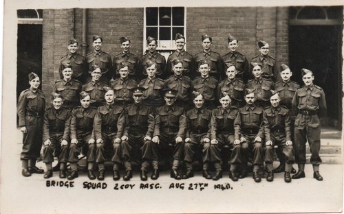 Military postcard bridge - rp,