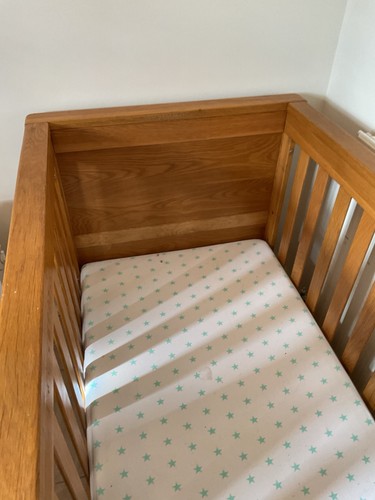 Wooden nursery cotbed crib - nursery, cotbed/crib