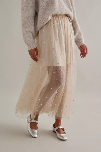 Anthropologie sheer tulle - by,