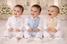  Baby Boys 4 Piece Christening