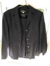 Wool Blend Grey Stripped