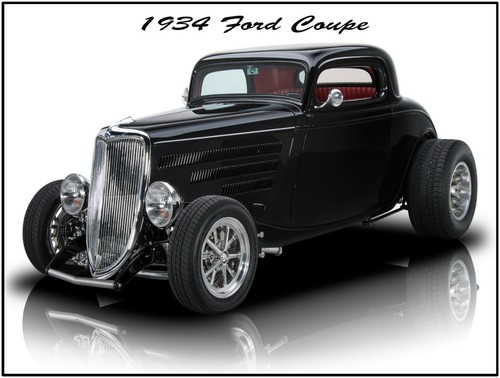 1934 ford coupe - hot, new