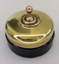 Antique Brass & Ceramic Light