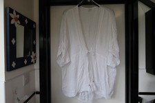 White Cotton Dressing-Gown or