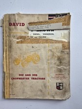 DAVID BROWN 30C & 30D CROPMASTER TRACTOR PARTS CATALOGUE
