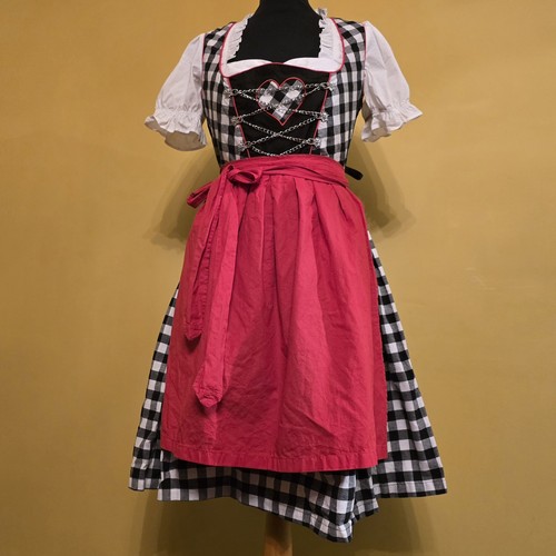 Black cotton gingham red - cotton,
