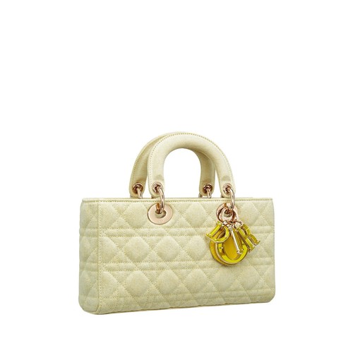 Dior lady joy handbag yellow - lady,