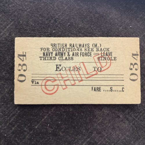 Railway ticket eccles - railway., (.