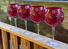 4 Coldwater Creek Red Chintz