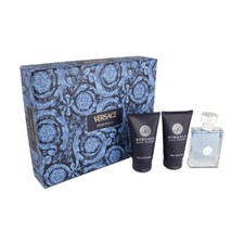 Versace Pour Homme EDT Gift Set For Him Men's Aftershave Fragrance Shampoo