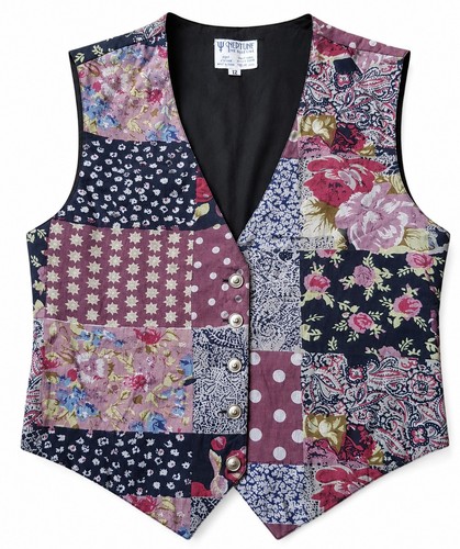 Vintage patchwork waistcoat - vintage,