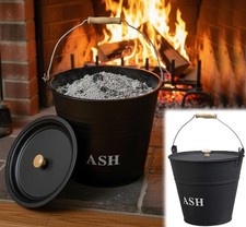 Metal Ash Bucket With Lid