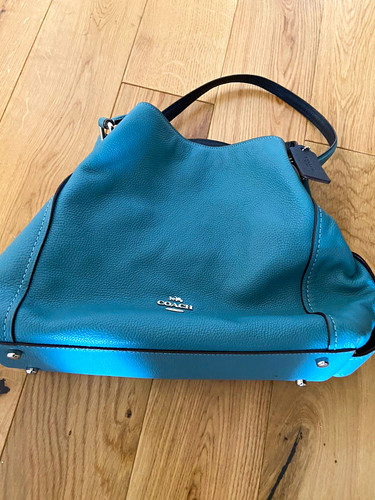 Coach blue pebbled leather - coach,