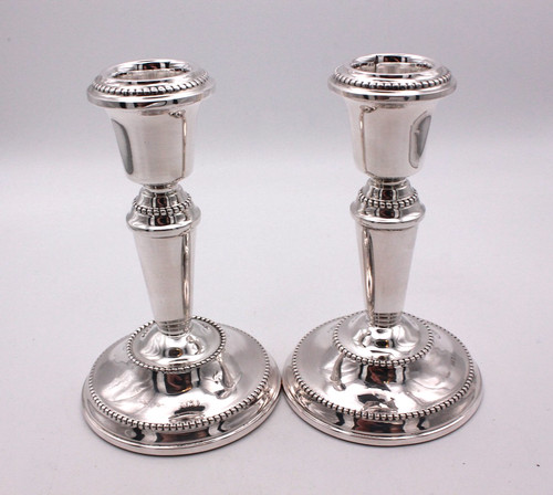 Pair sterling silver bead - sterling,