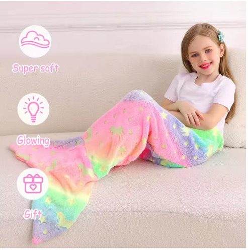 Soft kids mermaid tail - soft,