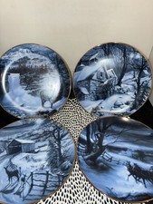 American Blues Set Of 4 Plates