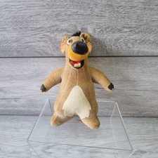 Vintage Jungle Book 1966 Baloo Bear Plush Stuffed Walt Disney Velvet 16cm