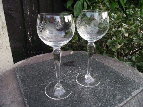 Vtg crystal glass cut - vtg,