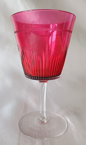 Edwardian cranberry cut - cut, &