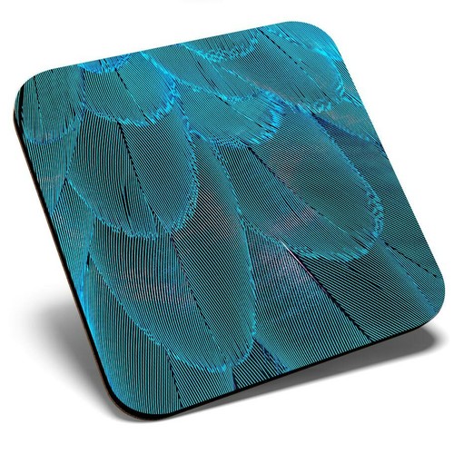 Square single coaster blue - single,