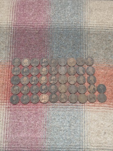 Queen victoria copper pennies - victoria,