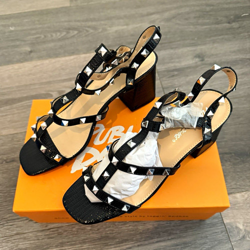 Public desire black studded - public,