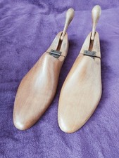 Vintage Pair of Hinged Wooden Shoe Tree Stretchers size   10 1/2