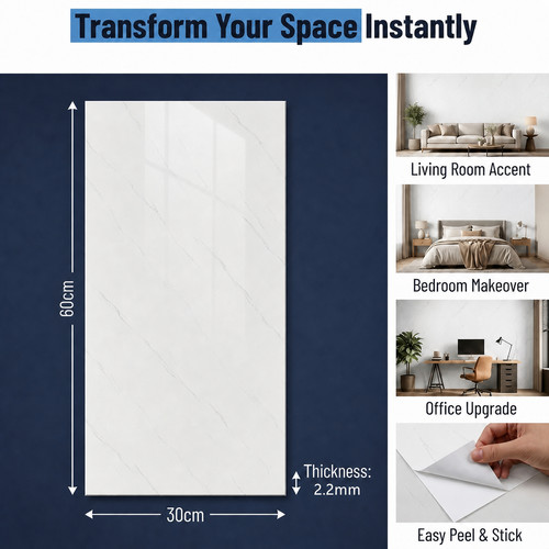 80x pvc marble tiles wall - marble,
