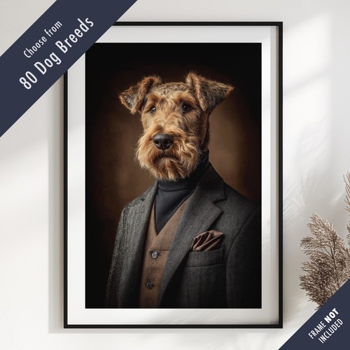 Smartly dressed dog portrait - dressed,
