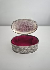 Vintage Silver Oval Trinket