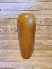 13" Handmade Wooden Vase