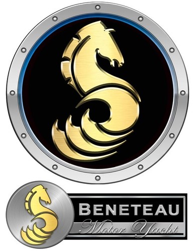 Beneteau horse round sticker - beneteau,