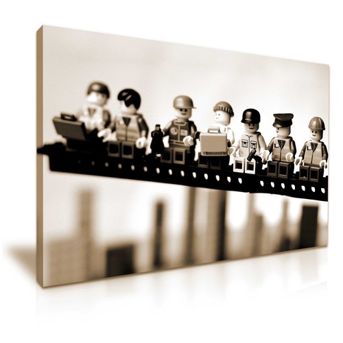 Lego lunch atop skyscraper - lunch,